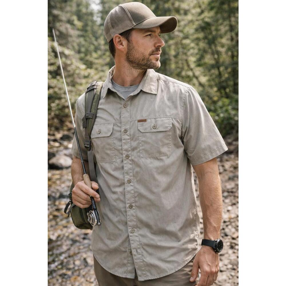 Orvis Lightweight Fishing Shirt Short Sleeve Outdoor/Hiking Button Up size XL